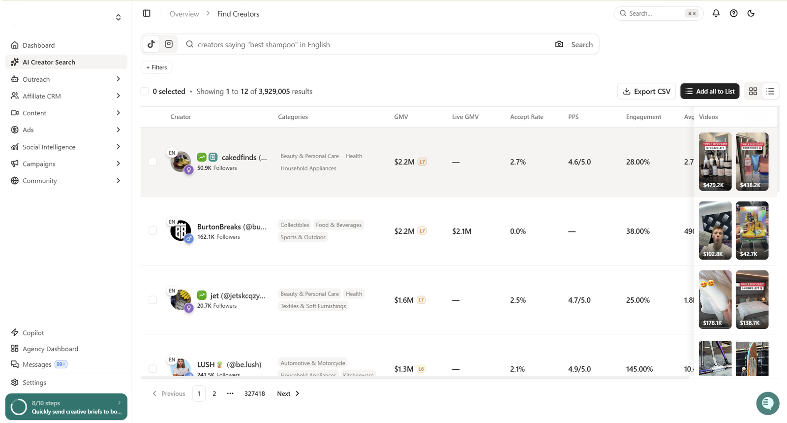 How to find TikTok Shop affiliates using creator marketplace and outreach